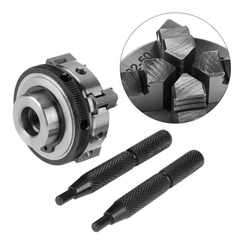 SAN OU токарный патрон 50 мм Mini 4 нижними зажимами Реверсивный Самоцентрирующийся