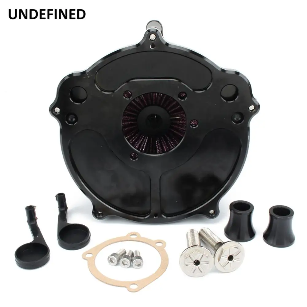 Motorcycle CNC Air Filter Intake Cleaner System Kit for Harley Sportster Iron XL 883 1200 48 72 Fourty-Eight Superlow Black | Автомобили и
