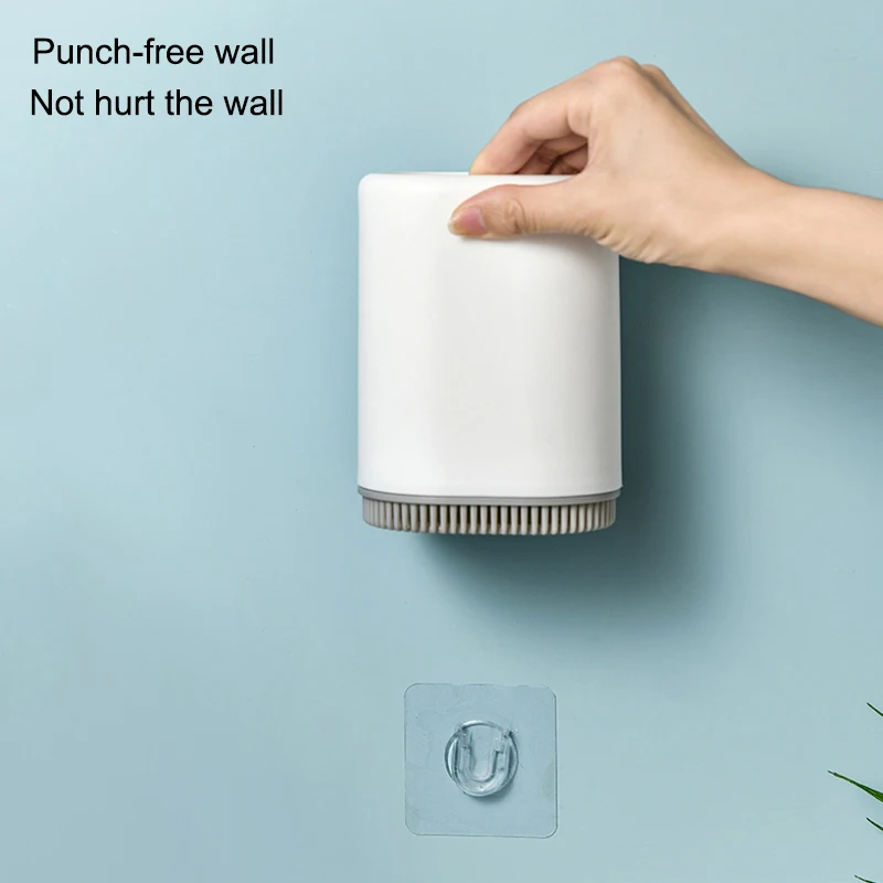 toilet brush holder wall mounted set creative toilet brush long handle no dead corner cleaning brush bathroom cleaning kit free global shipping