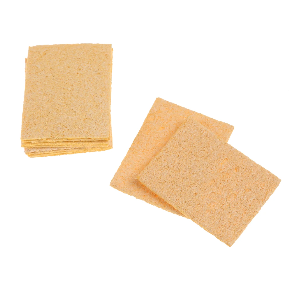 10pcs 35x50mm Solder Iron Tip Welding PCB Cleaning Pads Universal Soldering Replacement Sponges | Инструменты