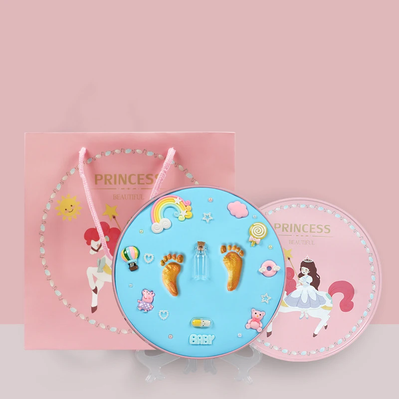 Отпечатки рук младенцев на Набор для отпечатка ступней новорожденных след