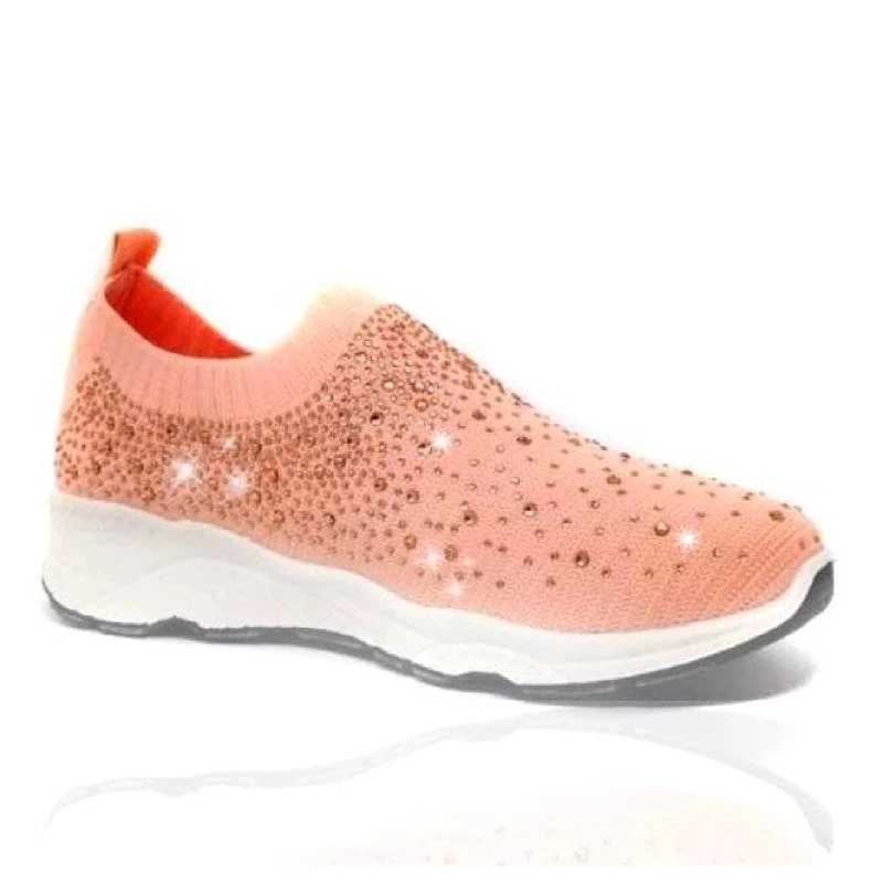 

Spring Women's Sports Sneakers women shoes woman Shiny Sock Casual women shoes 2021 Flat Female flats Shoes Slip-On Sneakers