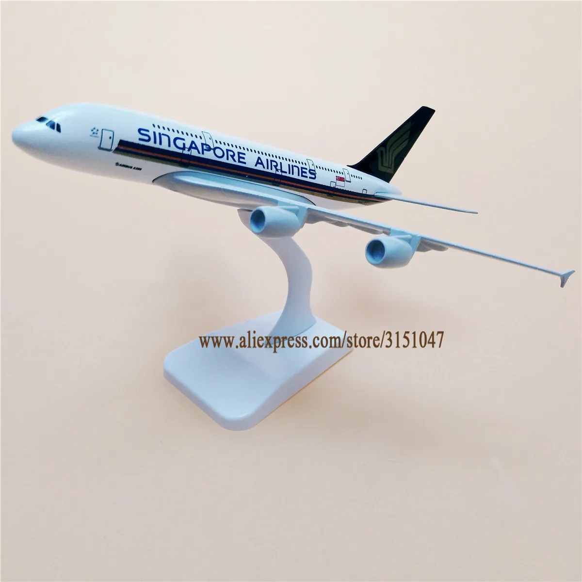 20 см Air Singapore Airlines A380 Airbus 380 Airways модель самолета сплав металлический самолет литье