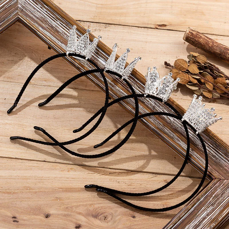 Свадебные аксессуары для волос посеребренные металлические стразы с