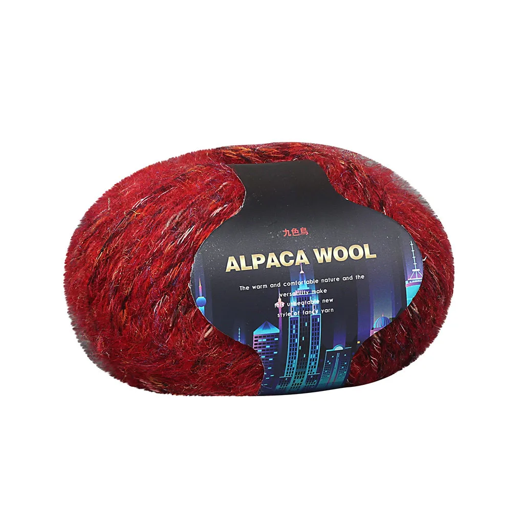 Красочные Alpacawool ручной вязки пальто свитер шарф линии из толстой шерсти инновационные и удобные товары для дома