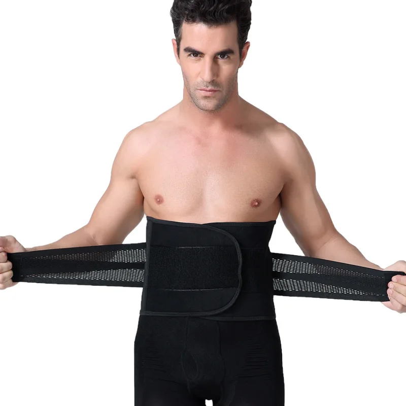 

Men Abdomen Belt Body Shaper Waist Trainer Breathable Belly Corset Girdle Waistband Women Male Slim Shapers Cincher Corset
