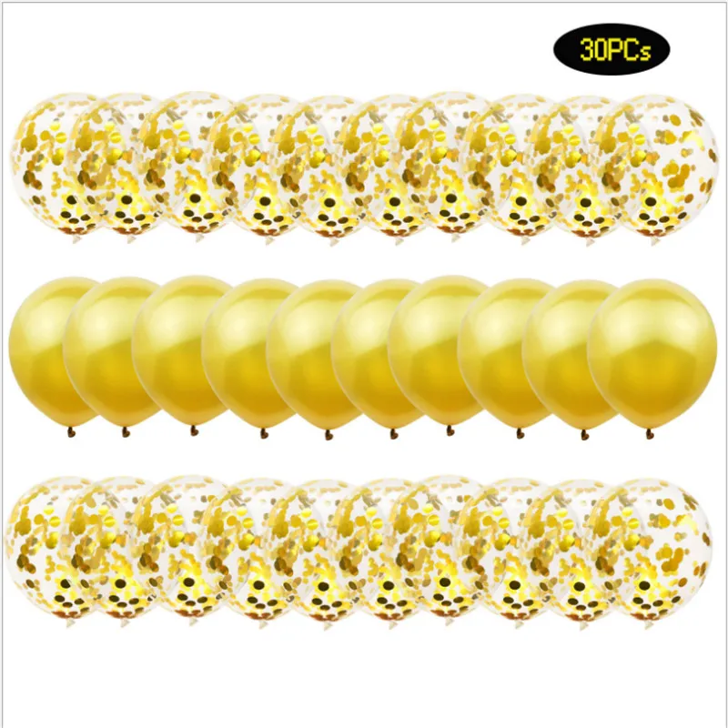 12 дюймов золотые блестки воздушный шар украшение Свадьба День рождения