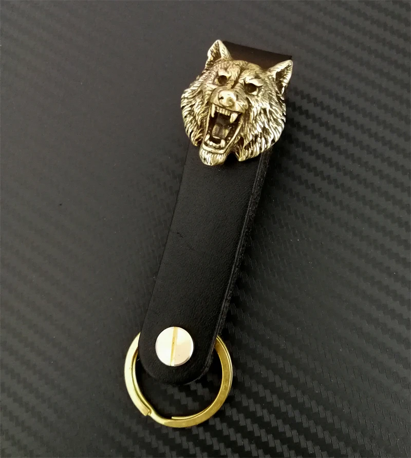 Очень красивый латунный брелок для ключей ручной работы 1 комплект|Пряжки и