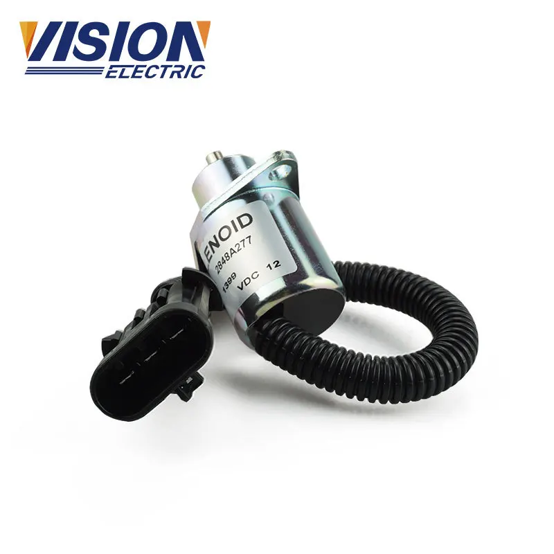 

2848A277 generator assembly fuel shut off oil stop switch flame out solenoid valve