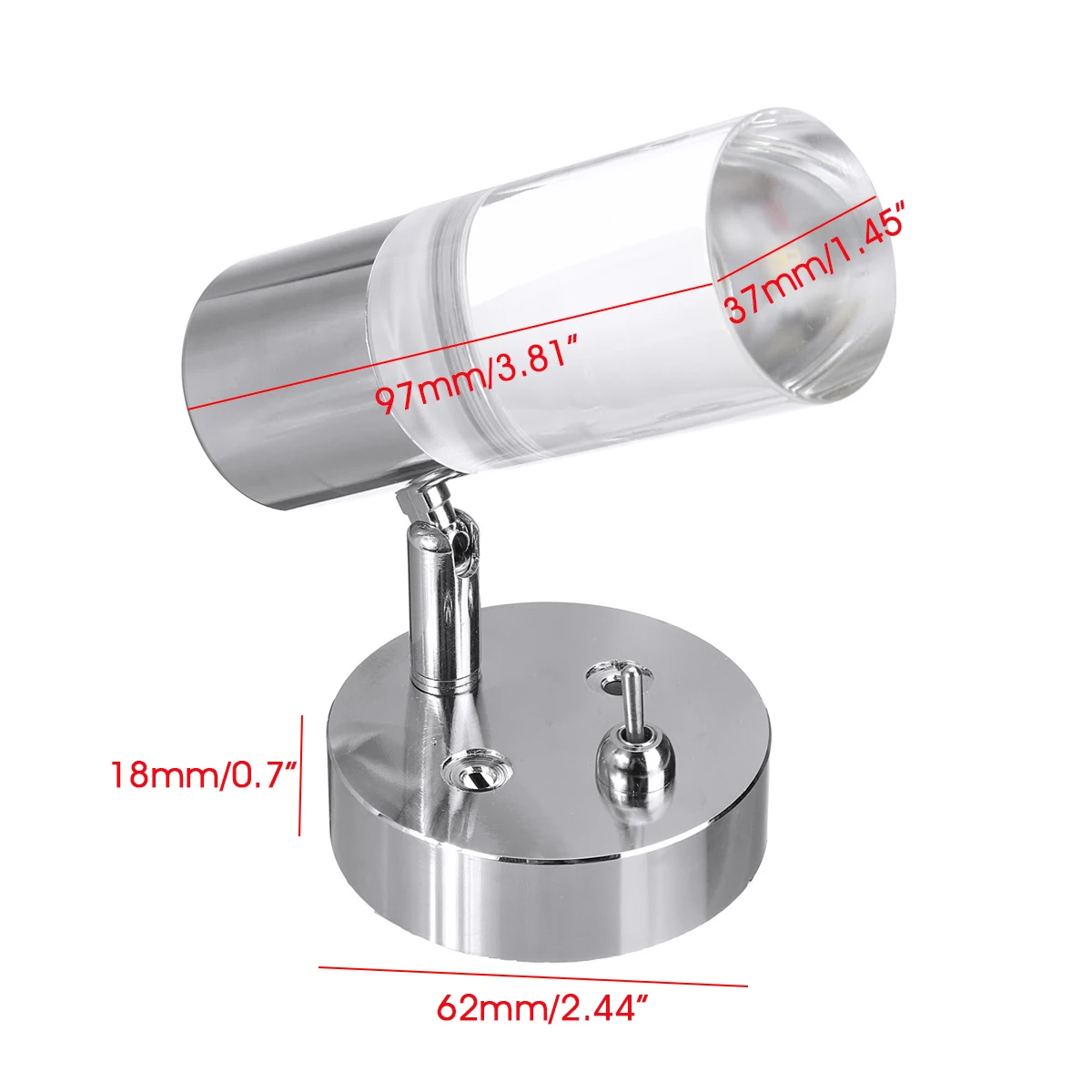 

12V 24V LED Wall Lamp 3000K 6000K Flexible LED Reading Light For RV Caravan Motorhome Hotel Bedroom