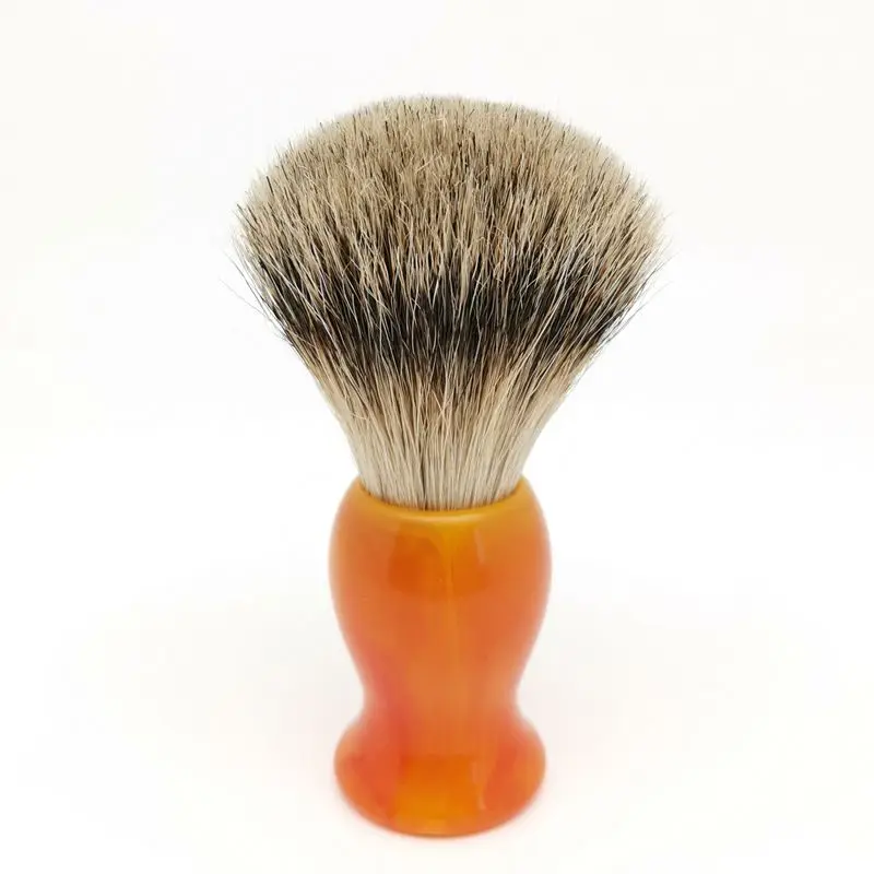 Silvertip Badger Hair Shaving Brush Resin Handle Perfect for Wet Shave Cream Beard Brush