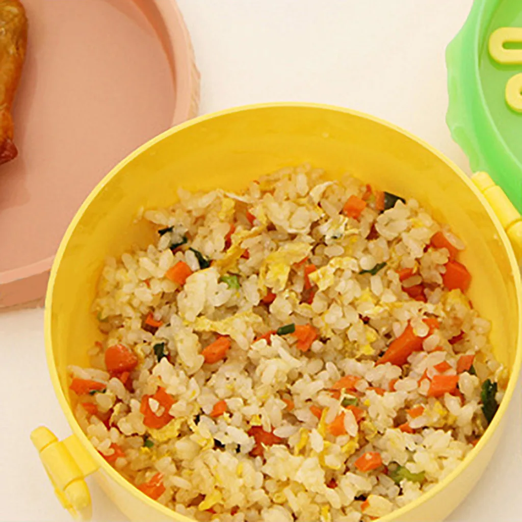 GH Creative Popular Lunch Box Of Food Containers Storage For Children With Fork Hamburger lunch box | Дом и сад