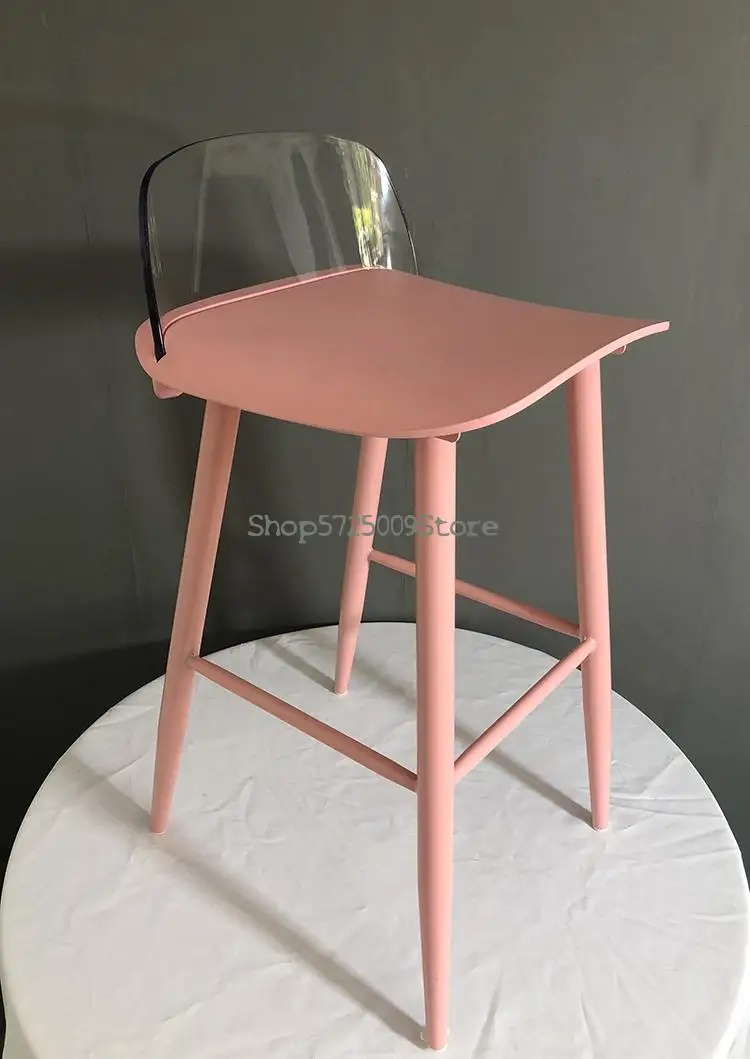 Скандинавские минималистичные барные стулья домашние дизайнерские прозрачные
