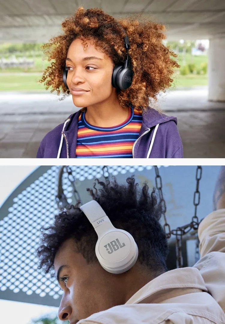 Новейшие JBL LIVE 400BT Интеллектуальные голосовые AI беспроводные bluetooth наушники Спортивная гарнитура проводные наушники для разговора игровые наушники