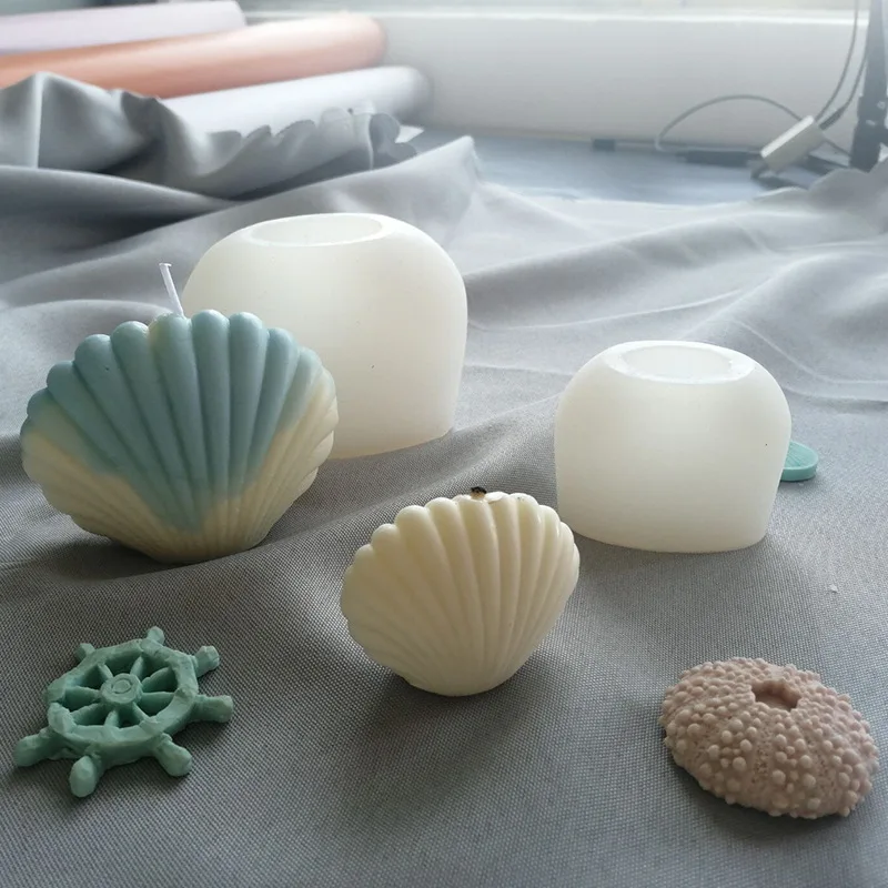 

DIY Ocean series Silicone Candle Mold DIY Conch shell Candle Making Plaster Soap Resin Mold Cake Decorative Gift Craft Supplies