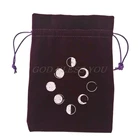 Бархатная сумка для хранения Таро Moon Phase, сумка для гадания с изображением Оракл-карт, сумка для настольных игр, игрушек, ювелирных изделий, домашняя миниатюрная сумка на шнурке, Прямая поставка