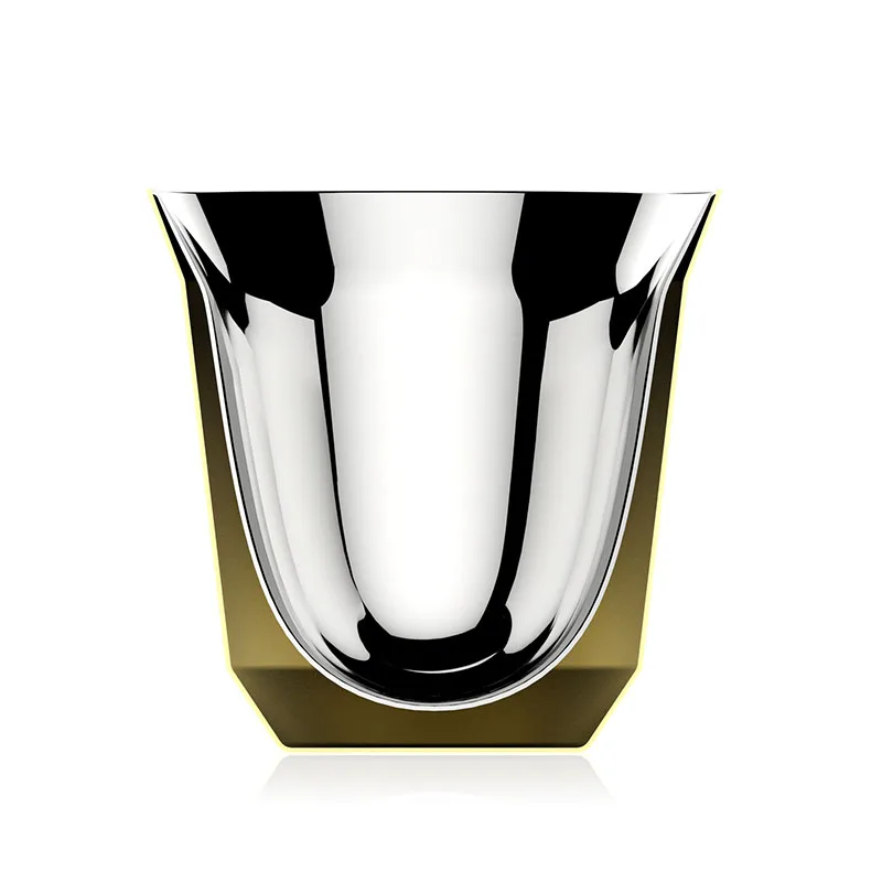 Кофейная чашка для эспрессо из нержавеющей стали с двойными стенками 80