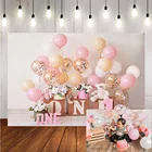 Фон для фотосъемки на 1-й День рождения новорожденного ребенка фон для студийной фотосъемки с воздушными Шарами на первый день рождения