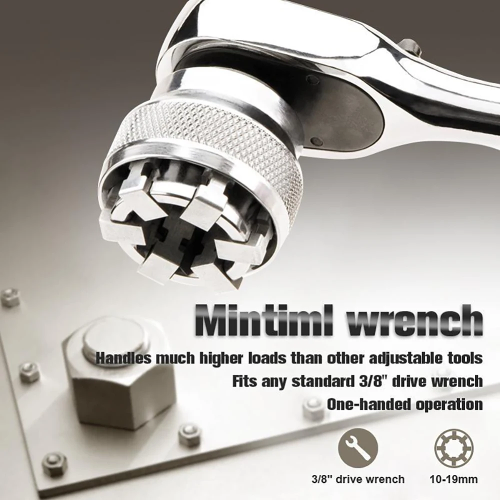 Magic Universal Wrench Adaptive All-Fitting Multi Drill Attachment Socket Chromium Molybdenum Steel Wrench Hand Tools