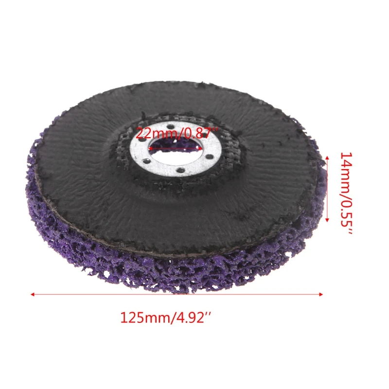 125mm Poly Strip Disc Abrasive Wheel Paint Rust Removal Clean For Angle Grinder | Инструменты
