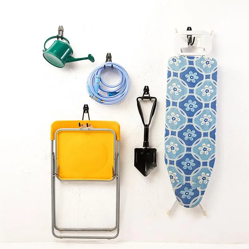 

2 Pcs Utility Hooks Garage Storage Utility Hooks Wall Mount Hanging Hooks Metal U-Hooks Tool Organizer Holder Tool Accessories