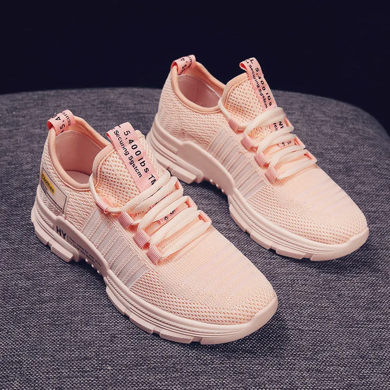 Comfortable inner ladies casual shoes 360 degree breathable wicking sports shoes women's vulcanized shoes beautiful and generous
