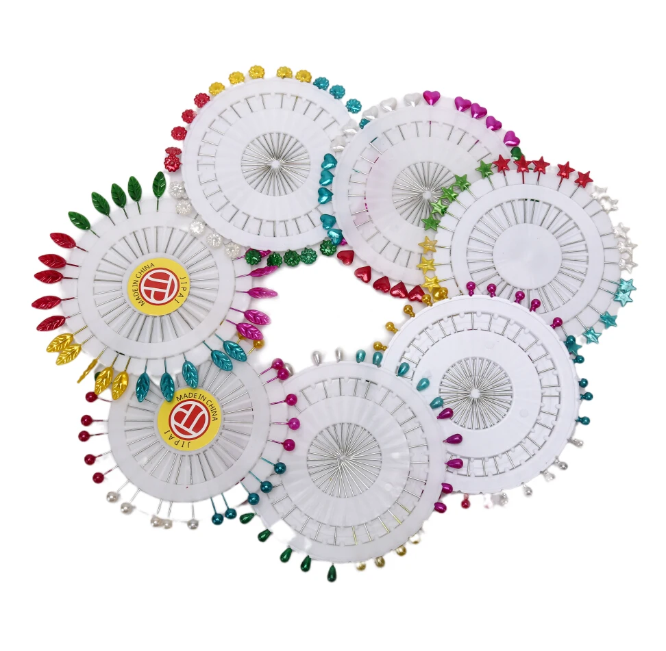 30 шт./компл. красочная шаль в виде сердца Листьев звезд хиджаба булавки Abaya броши