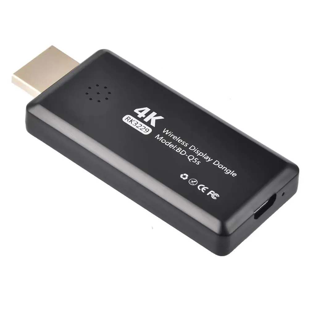 4K 2,4G/5G беспроводной четырехъядерный чип с Mara экран ТВ приемник с экраном ключ поддержка хромированной проекции Wi-Fi дисплей ключ