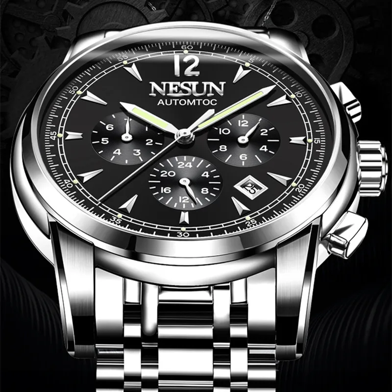 

Classic Business Men Statement Watches Automatic Carnival Brand Self-wind Wrist watch Week Calendar Watch Mechanical Waterproof