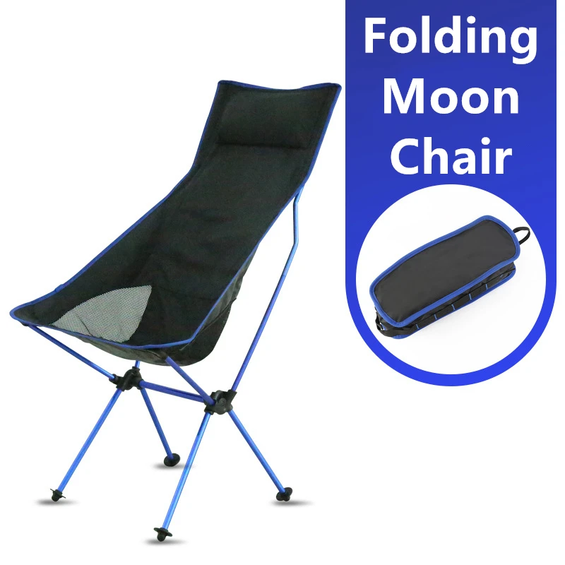 

Portable Collapsible Moon Chair Fishing Camping BBQ Stool Folding Extended Hiking Seat Garden Ultralight Office Home Furniture