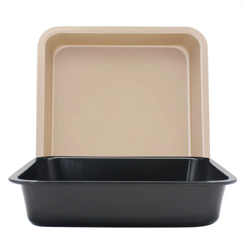 Антипригарная квадратная сковорода для выпечки из углеродистой стали 9 дюймов