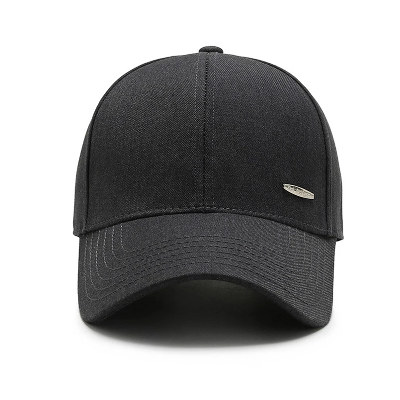Новинка осени 2022 Мужская бейсболка черная Высококачественная кепка Снэпбэк