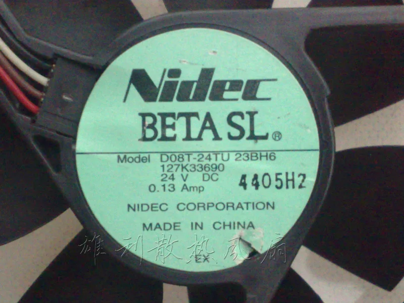 Новый D08T-24TU 23BH6 8025 8 см 24V 0.13A 4 провода защиты электродвигателя Вентилятор