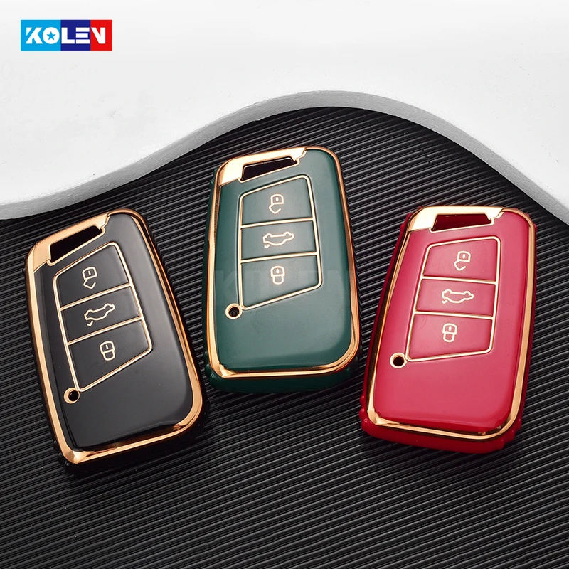 

Soft TPU Car Remote Key Cover Case Shell Fob For VW Volkswagen Magotan Passat B8 Golf For Skoda Superb A7 Kodiaq Car Accessories