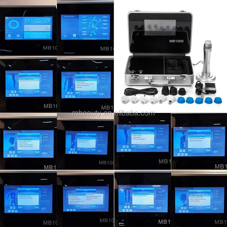 Satılık Taşınabilir Shockwave Terapi Cihazı Eswt Boyun Ağrısı Masaj Makinesi Mb1000