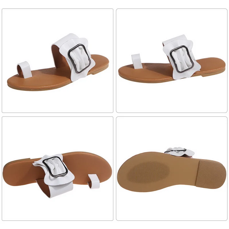 

LITTHING Woman Slippers Summer Sandals Women Beach Shoes Flats Ladies Bow Slides Platform Shoes Sandalias Chaussure Femme