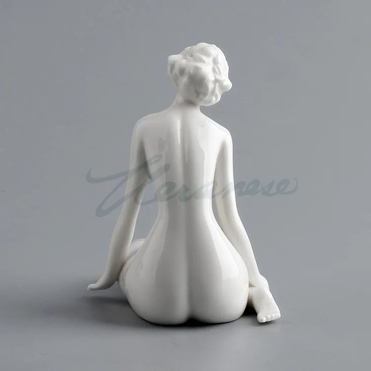 

furnishing articles ceramic glaze art light fat naked woman kneeling by hand to the hot style special birthday gift