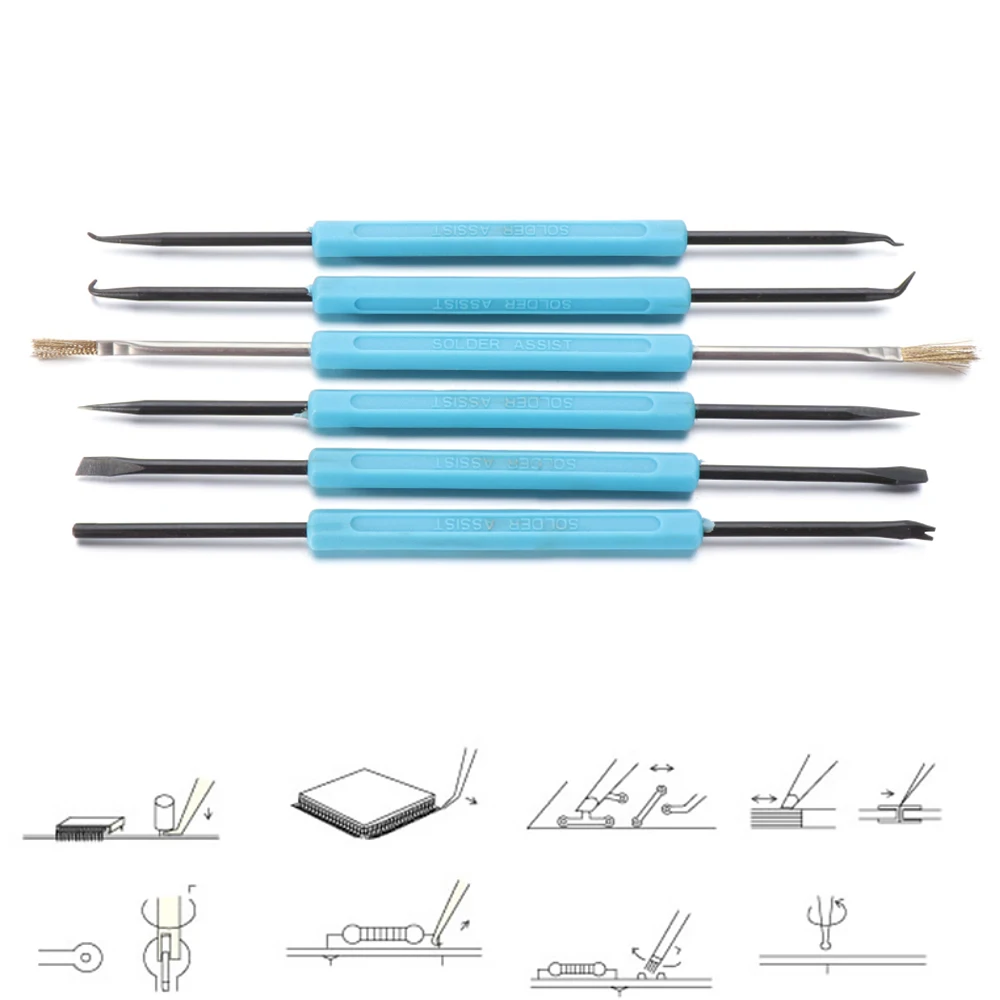 6 шт./компл. электронный Компоненты Сталь вспомогательная Сварка Набор