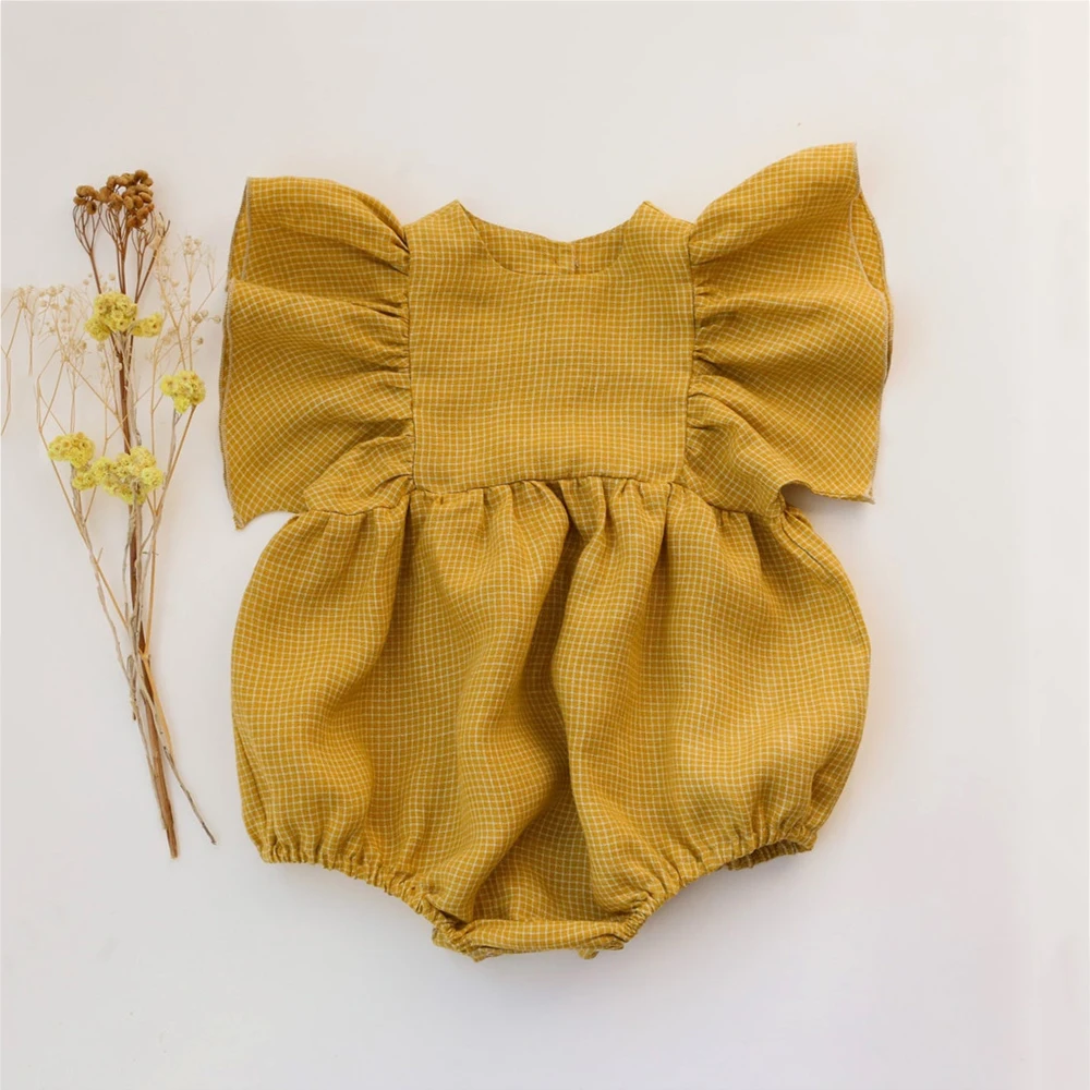 Детский комбинезон с круглым вырезом из хлопка |