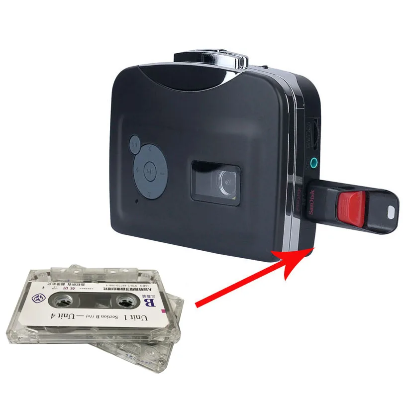 EZCAP супер старая кассета в MP3 конвертер записывает аудио музыку Walkman плеер лента USB