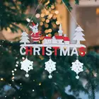 2021 деревянные подвесные украшения в виде Санты для дверей, настенные Подвески в виде рождественской елки, Рождественский Декор 2022, Новогодний подарок