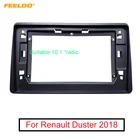 Автомагнитола FEELDO, большой экран 10,1 дюйма 2Din, рамка Fascia Для Renault Duster 2018, аудио приборная панель, комплект рамок # MX6419