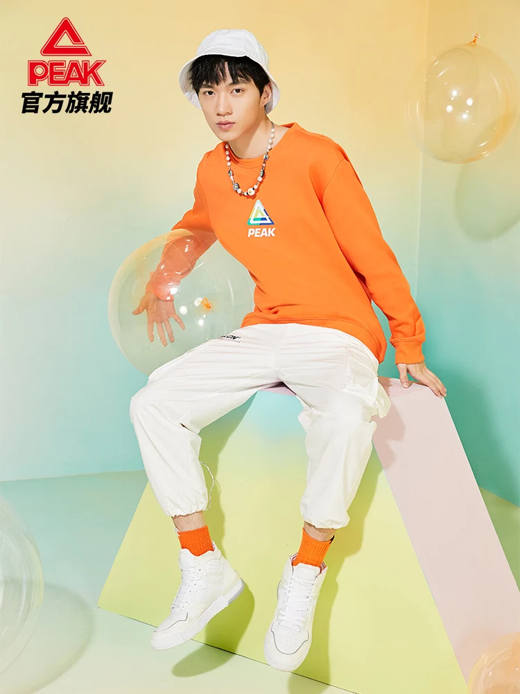 

Peak Crew Neck Sweater men's 2021 new Le enjoy me series warm and comfortable sports casual Pullover