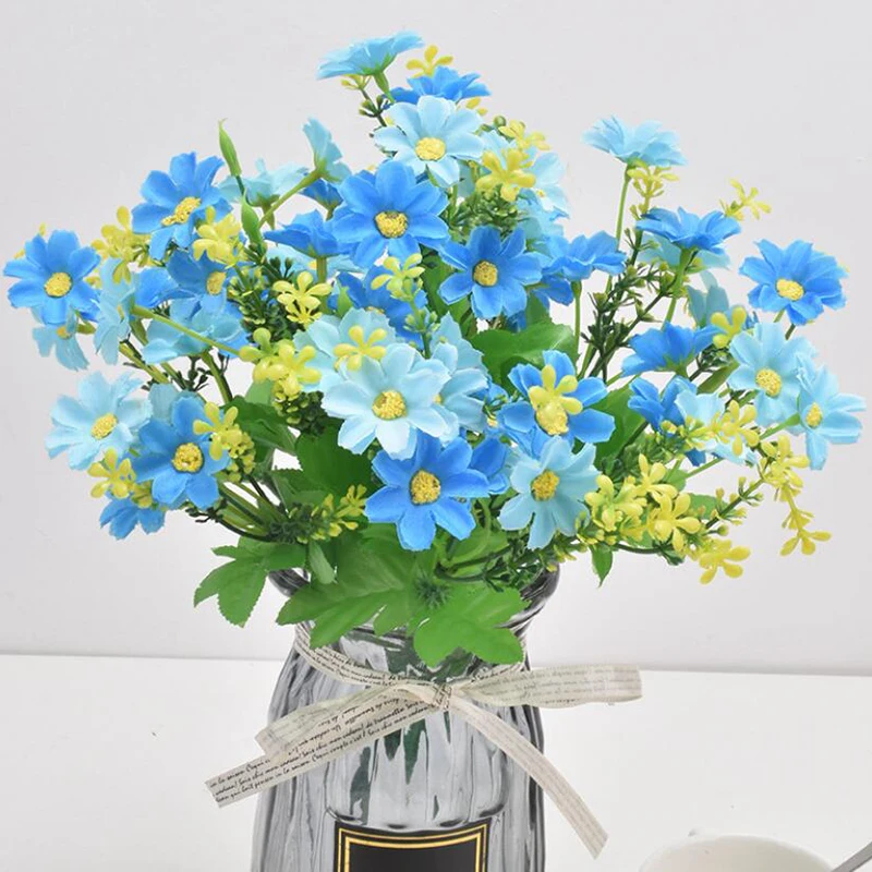 

1pcs 34CM Artificial Plastic White Daisy Flower Wedding / Party DIY House Decoration Accessories Cheap Wall Decoration Flowers