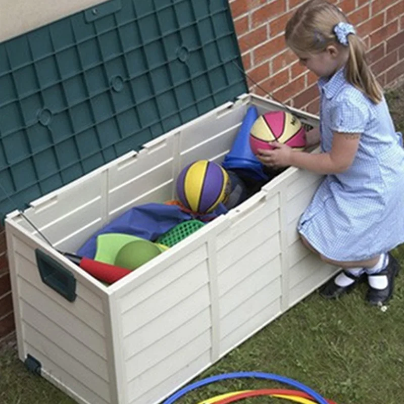 ALWAYSME 112X48X54CM Deck Box Indoor/Outdoor Storage Container And Seat For Patio Cushions and Gardening Tools | Дом и сад