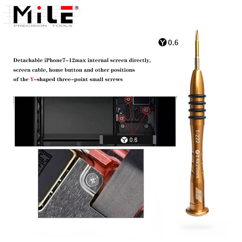 1Pc Magnetic Screwdriver 0.8 Pentalobe 1.3 1.5 2.5mm Cross 0.6 Y Tip Hexagon for Mobile Phone MP3 Opening Repair Tools - купить по