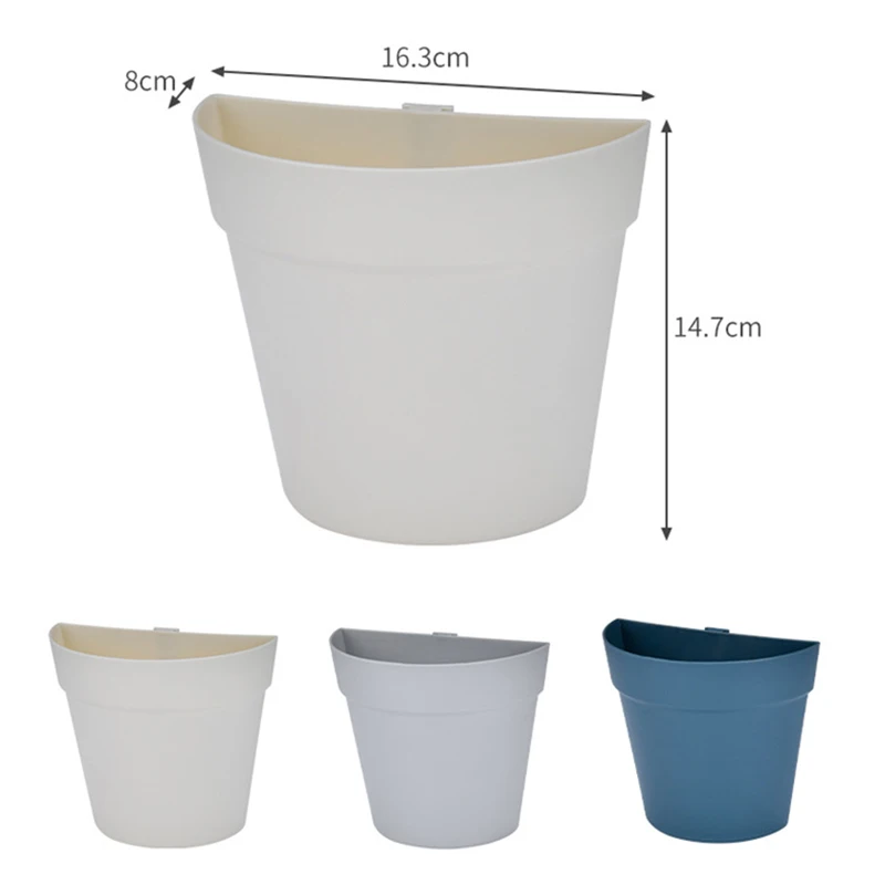 2 шт. настенные пластиковые садовые горшки для балкона Вертикальное Озеленение