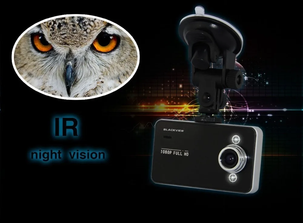 Видеорегистратор HBUDS K6000 1080p ЖК-дисплей 2 7 дюйма акселерометр | Электроника