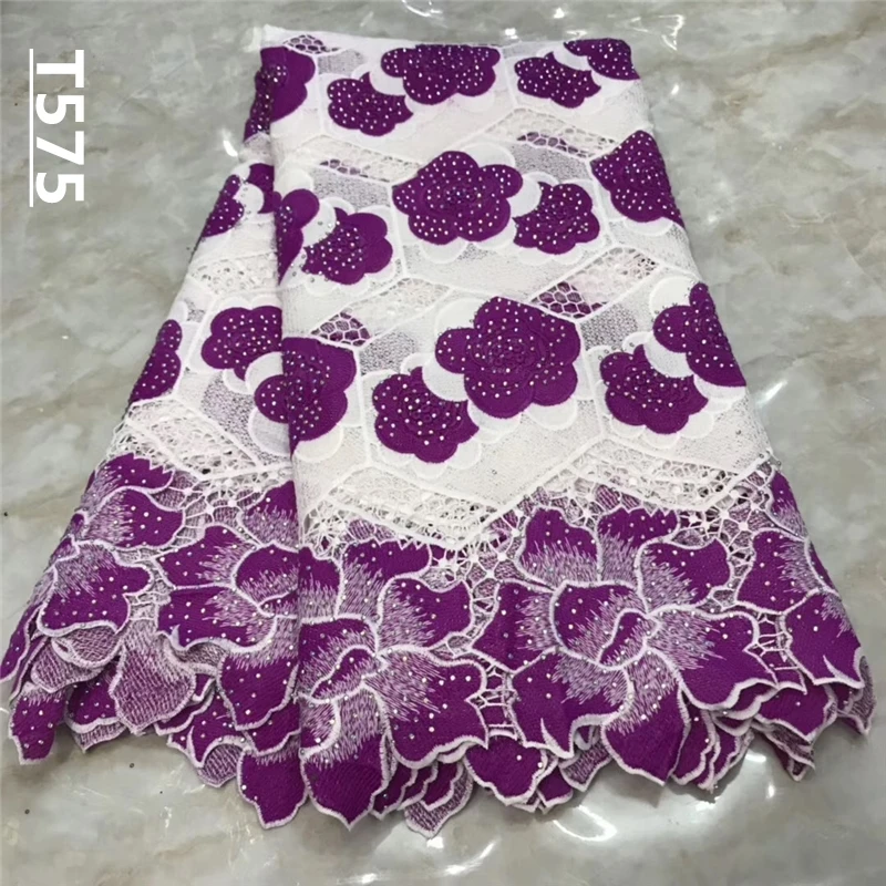 Африканская кружевная ткань белого цвета гипюровая 2019 высокое качество
