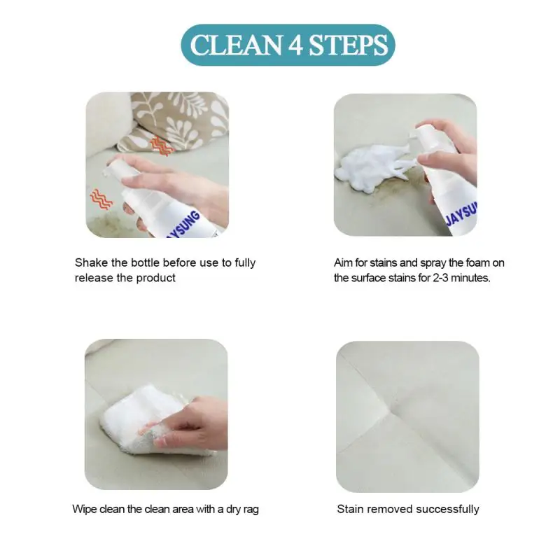 

Multifunction Foam Cleaner Clothing Footwear Bags Foam Cleaner Waterless Cleansing Detergent 30ML Cleaning Suppliers TSLM1